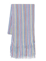 Neutral Zig Zag Knit Scarf