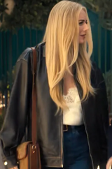 Oversized Esther Brown Faux Leather Jacket