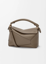 Taupe Small Puzzle Edge Bag