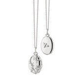 THE “WISTERIA” LOCKET IN STERLING SILVER WITH SAPPHIRES