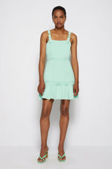 CLARA MINI DRESS in Kiwi Green
