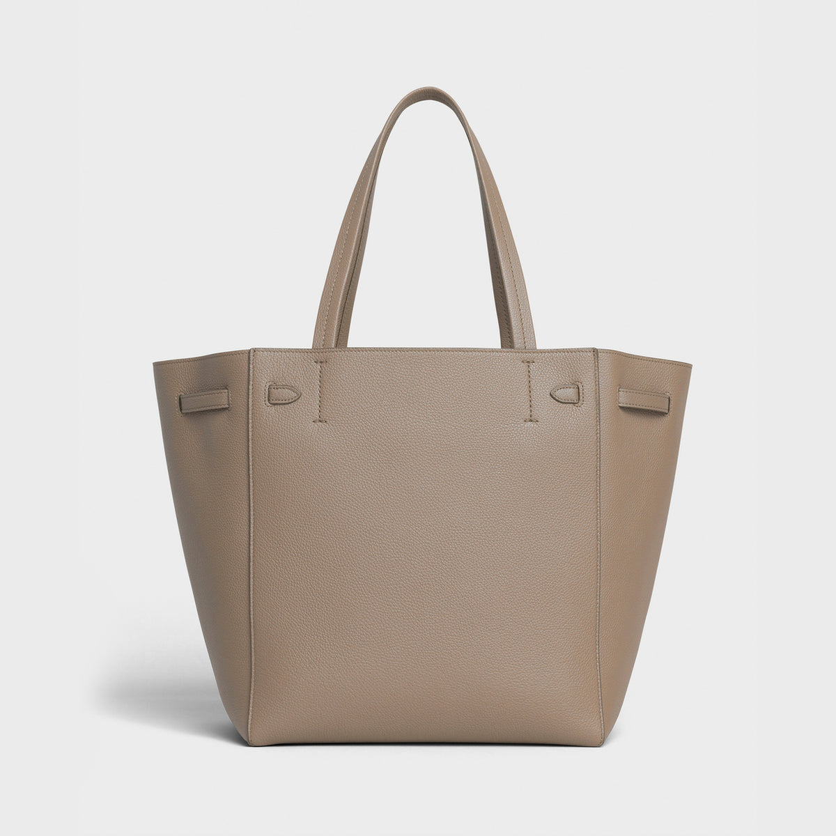 SMALL CABAS PHANTOM TOTE BAG IN SOFT GRAINED CALFSKIN TAUPE – SEEK.
