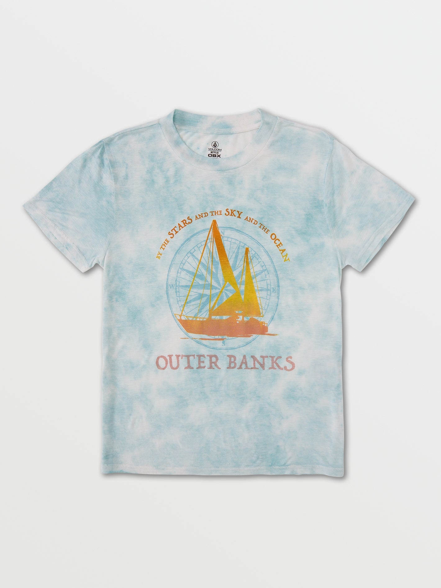 OBX SAIL BAHAMAS TEE in BLUE FOG