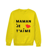 Maman Je Tβaime Yellow Sweatshirt