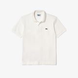 Menβs Classic Fit Organic Cotton Pique Polo in White