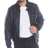 MEN'S FAUX LEATHER ICONIC RACER JACKET