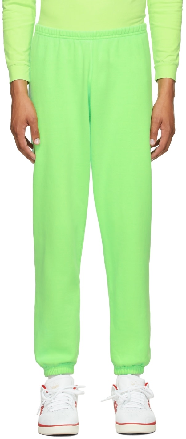 Green Logo Lounge Pants in Neon Green