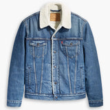TYPE III SHERPA TRUCKER JACKET in Medium Indigo