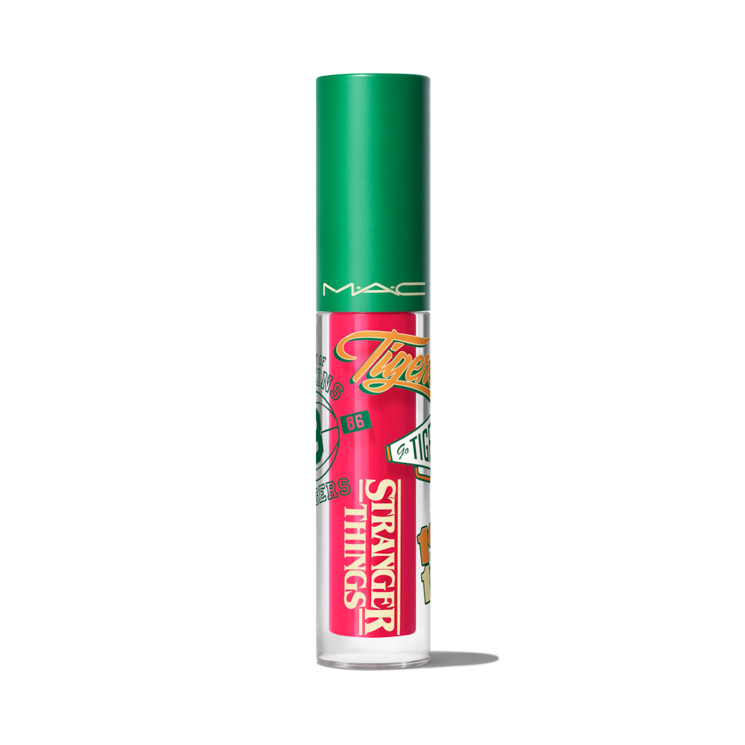 MAC X Stranger Things LIPGLASS IN EXCELLENT ERICA LIGHT CORAL