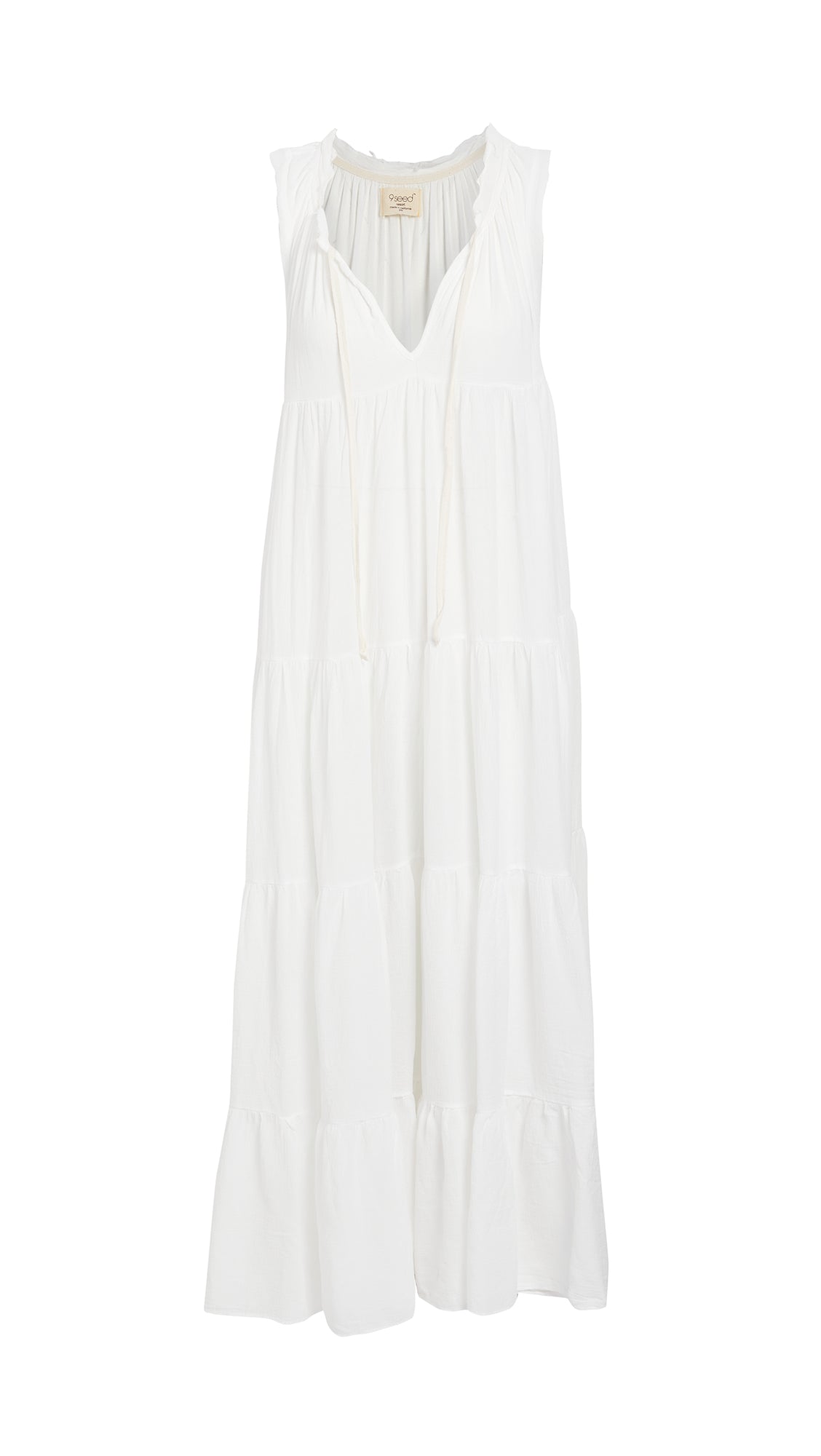 Lighthouse Beach Tier Maxi Dress