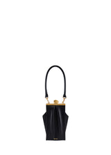 PEBBLE PURSE SHORT BAG IN BLACK