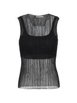 Black Sheer Top