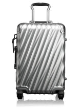 Silver Aluminum Carry-On Suitcase