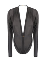Black Silk Bodysuit