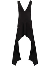 Draped Black Minidress