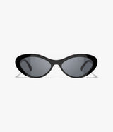 Black Oval Sunglasses