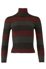Mariel Metallic Stripe Turtleneck Sweater · Michelle · The Bear · Seek