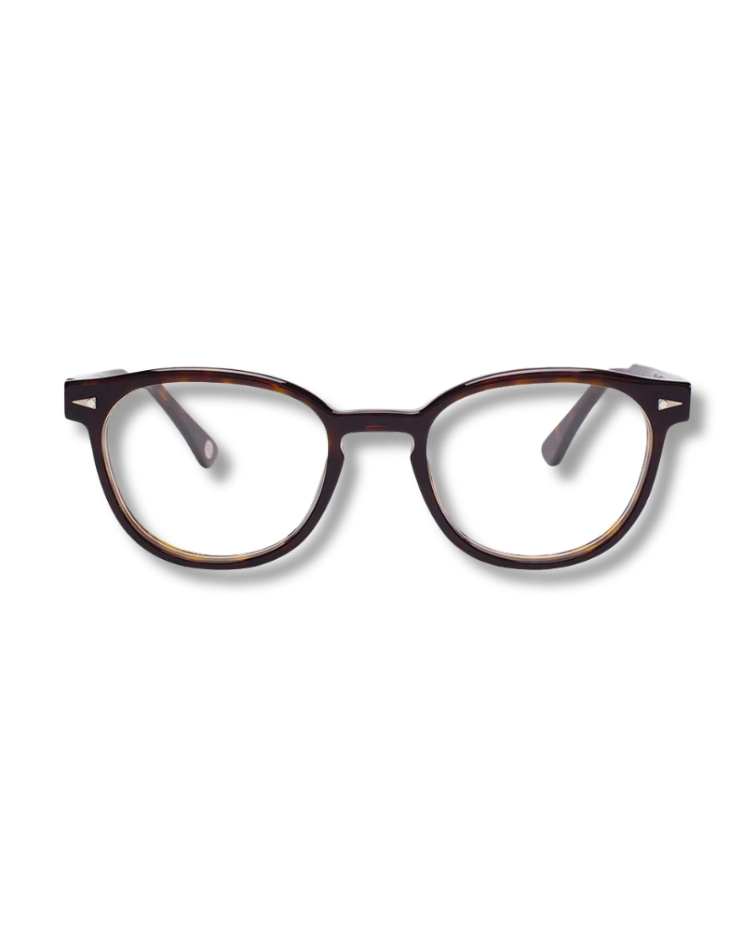 Pair of eyeglasses on a white background