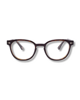 Pair of eyeglasses on a white background