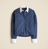 Blue Pinstripe Button Up Shirt