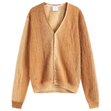 Brown cardigan on a white background