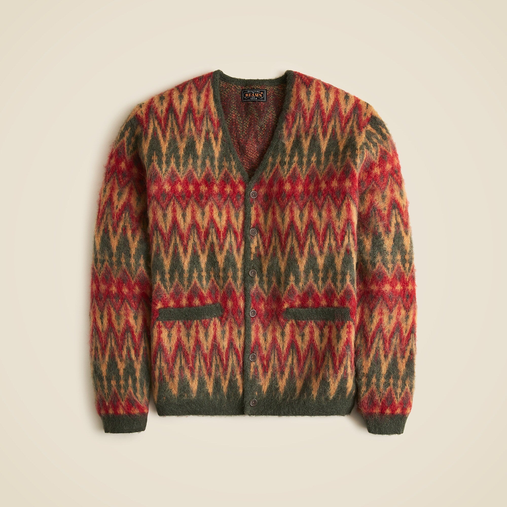 Jacquard-Knit Cardigan