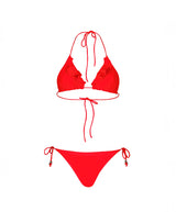 Red Capo Ruffle Bikini