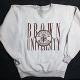 NCAA x Vintage Brown University Emblem Fleece Crewneck Sweatshirt