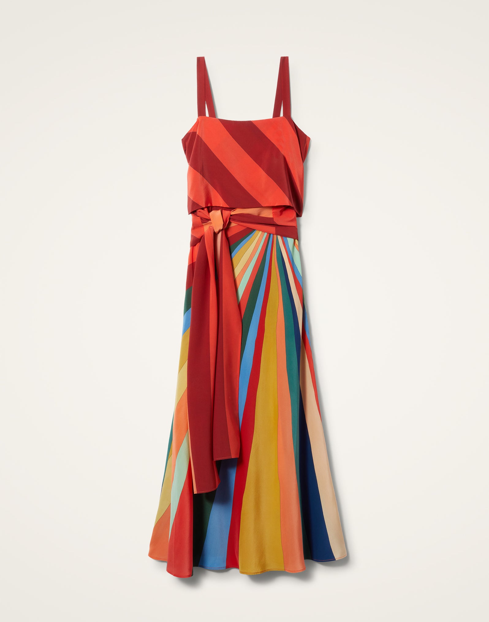 Slip Around Dress In Rainbow