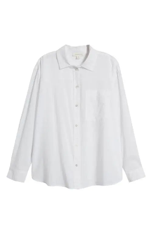 White shirt on a white background