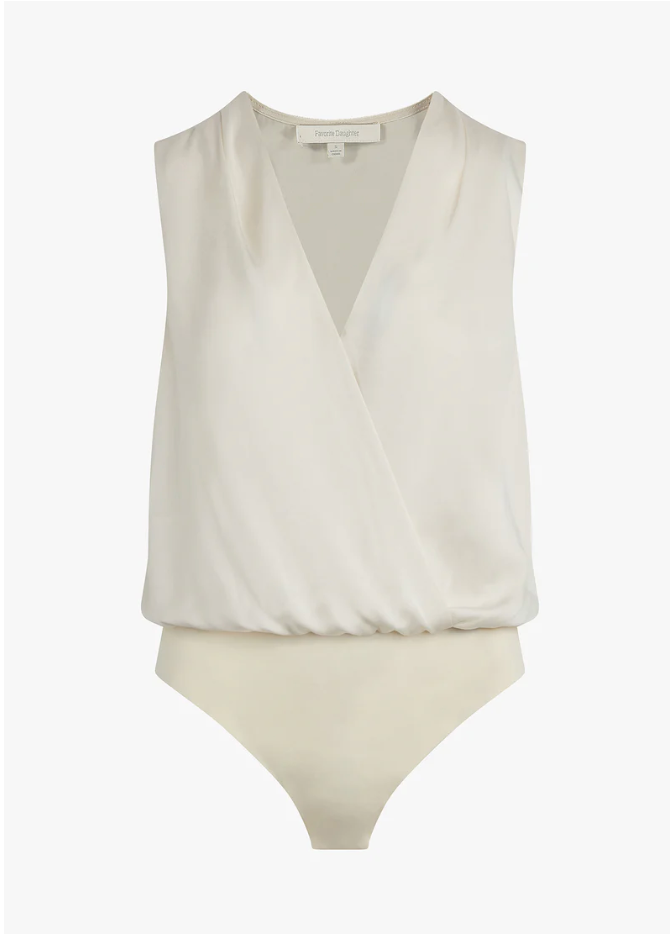 Beige swimsuit on a white background