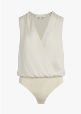 Beige swimsuit on a white background