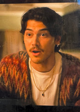 Jacquard-Knit Cardigan