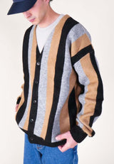 Striped Boxy Cardigan