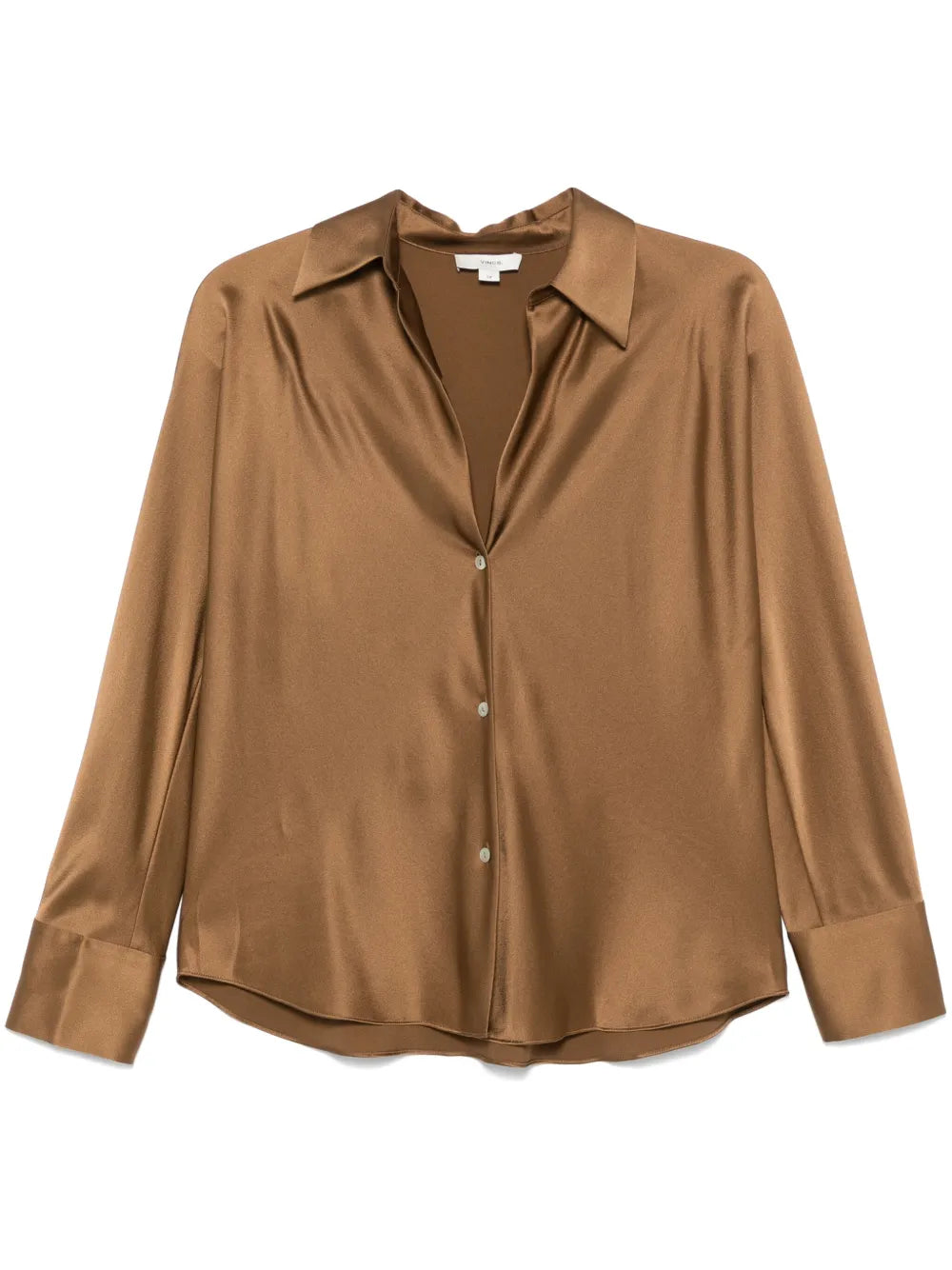 Brown shirt on a white background