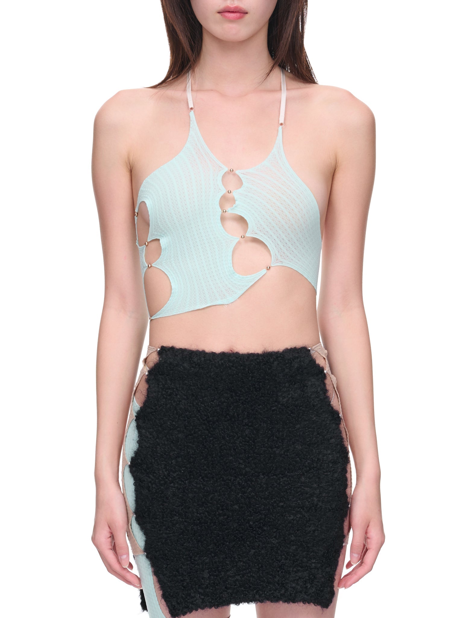 Cut-Out Sleeveless Bodysuit