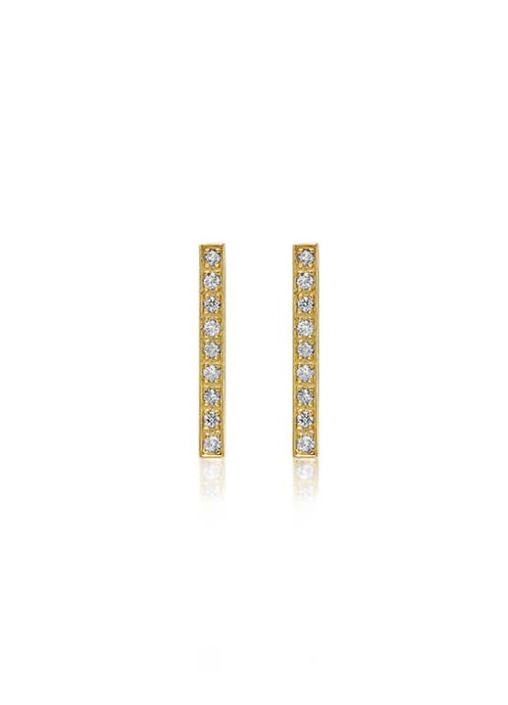 Diamond Long Bar Studs