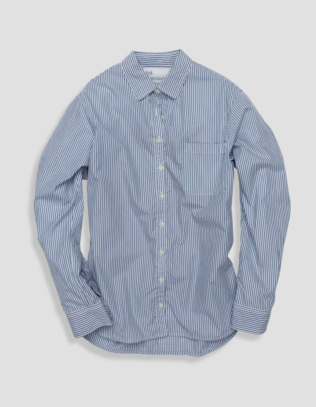 Unsubscribed Blue & White Stripe Shirt