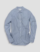 Unsubscribed Blue & White Stripe Shirt