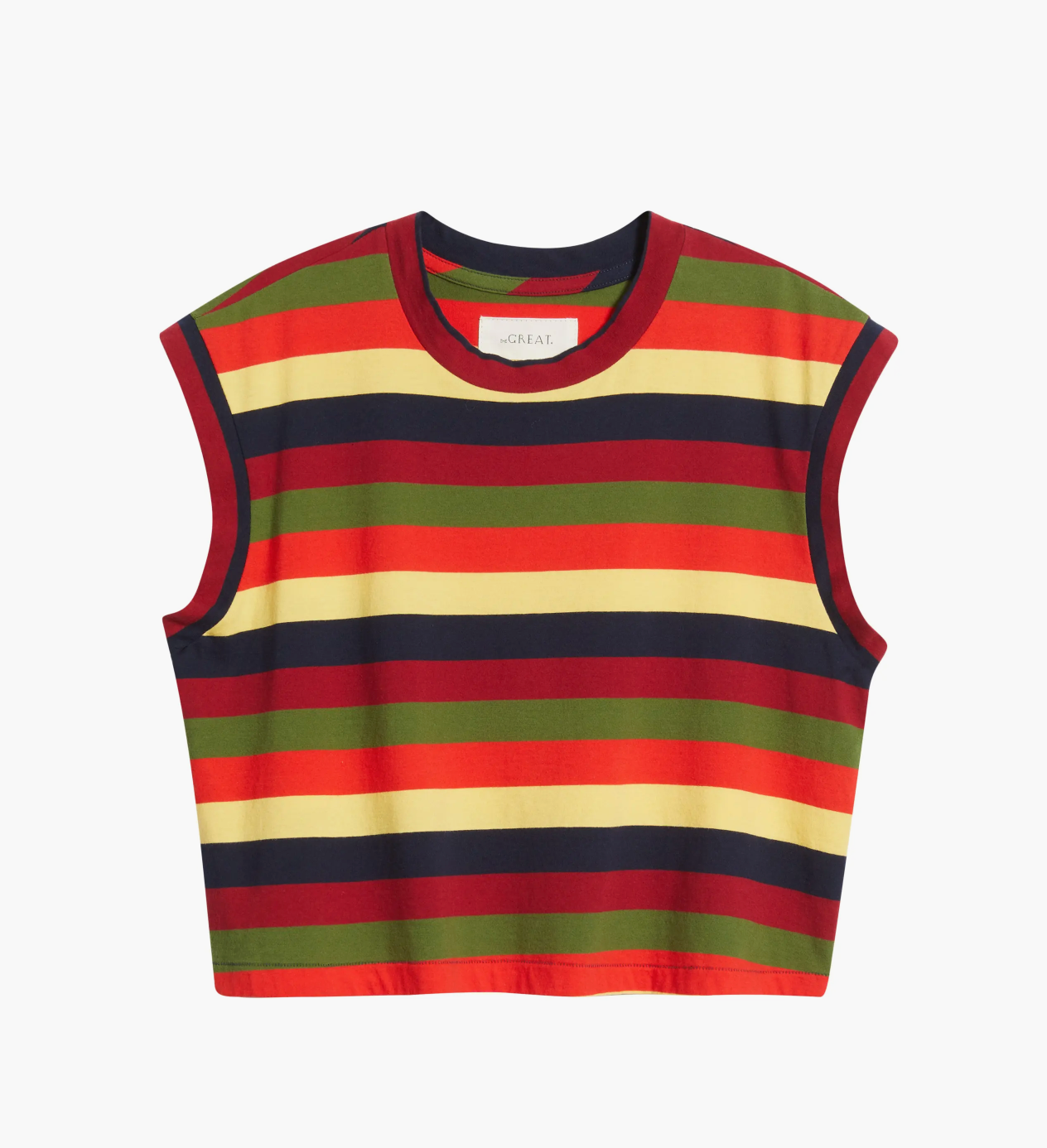 The Square Stripe Crop Top