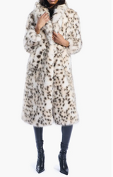 Leopard-Print Faux Fur Coat