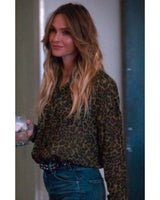 Abigail Reese wearing Nili Lotan Celia flare jeans in The Madison