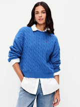 SoSoft Cerulean Cable-Knit Sweater · The Devil Wears Prada 2 · Seek