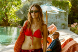 Red Capo Ruffle Bikini