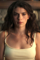 Shop Annie Jacobson's Yellow Beaded-Strap Tank Top from Sterling Point · Seek