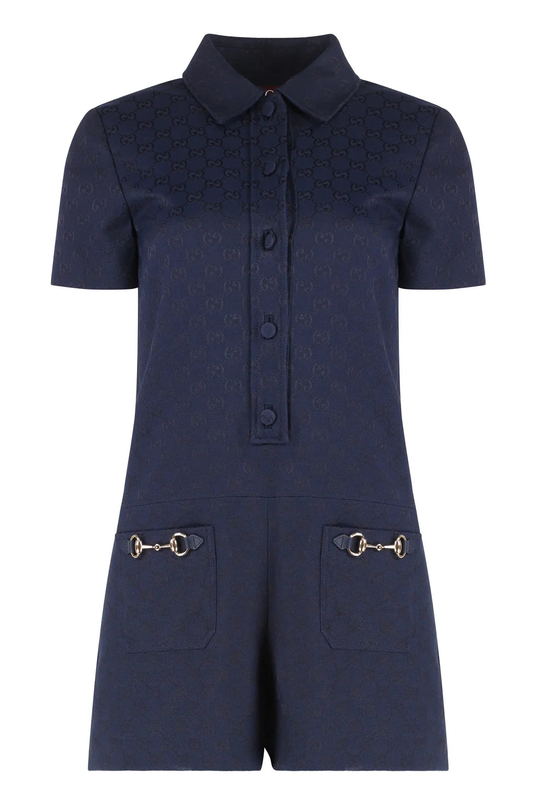 Black Horsebit Romper