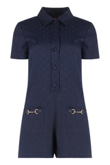 Black Horsebit Romper