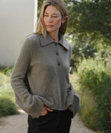 Jenni Kayne Cashmere Stevie Polo in Pewter