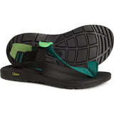 Green/Turquoise Flat Sandals