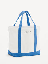 "That's All" Large Canvas Tote Bag